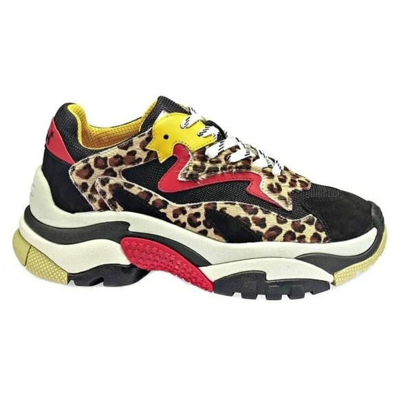 Ash Women's Addict Leopard-Print Calf Hair Low Top Sneakers Size 40 (MSRP $298) - Picture 1 of 9